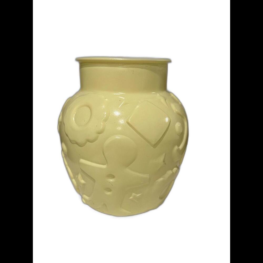 Rare Yellow Vintage Hazel Atlas Cookie Jar - No Lid